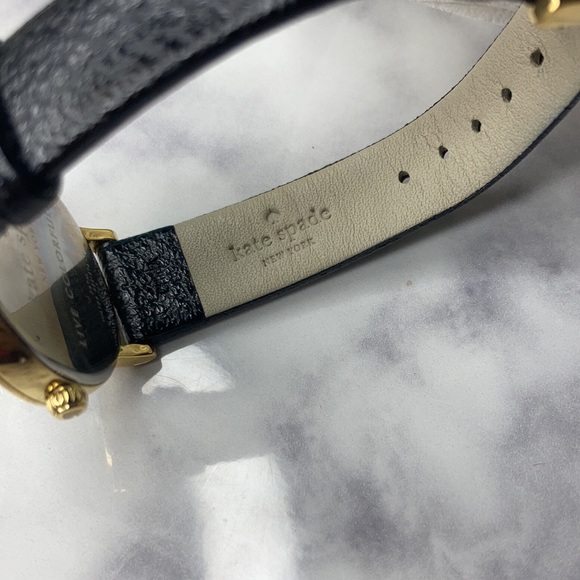 🆕 NWOB Kate Spade Black Genuine Leather Watch - Picture 8 of 9